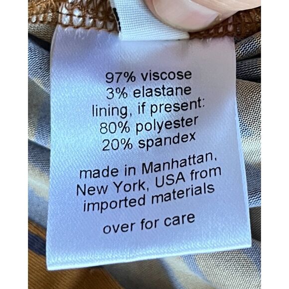 Rachel Comey Brown Blue Zebra Blouse Top Shirt Women's Size Small - Picture 6 of 9